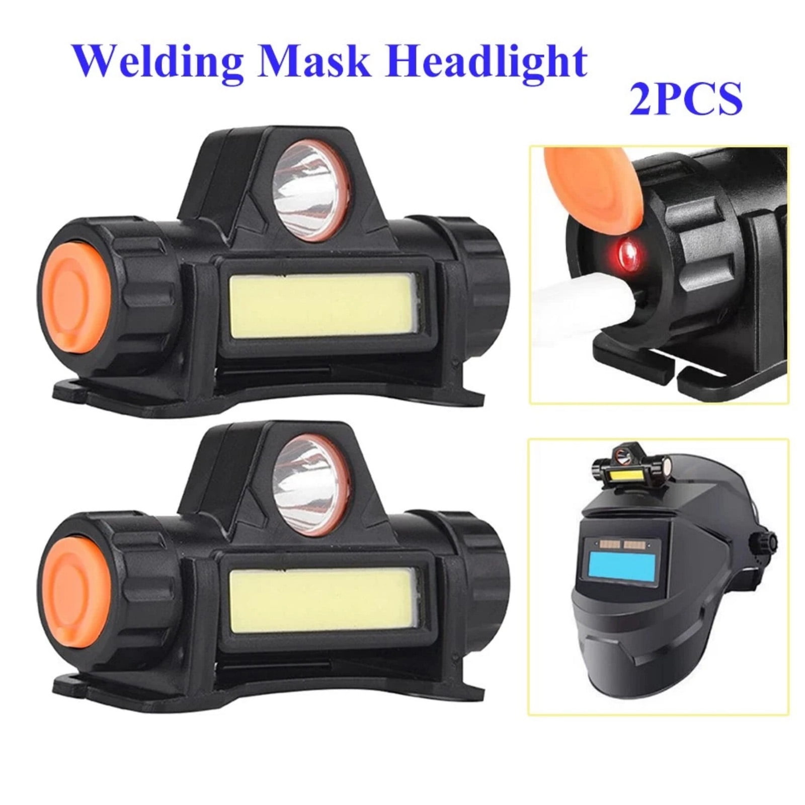 CSYANXING Head Mounted Headlamp Set 2 Modes Adjustable Headband Ergonomic for Outdoor Activities Waterproof Black Item White Light