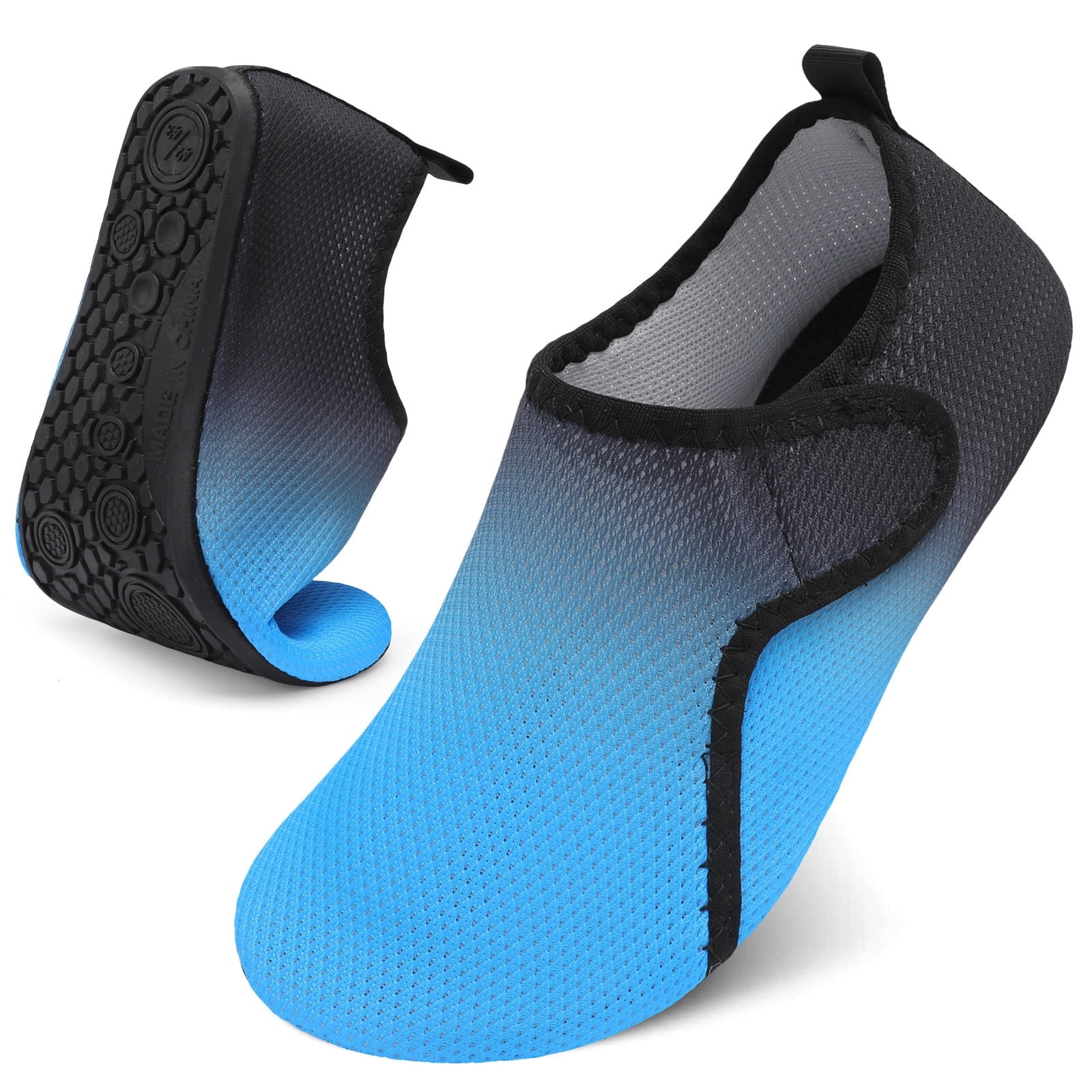 Barerun Women Men Quick-Dry Aqua Socks Water Shoes with Non-Slip Rubber Sole for Beach River Pool Lake Surf Yoga
