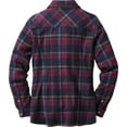 thumbnail image 3 of Legendary Whitetails Women's Cottage Escape Flannel Long Sleeve Plaid and Solid Color Clothes for Women, Fitted Button Down, 3 of 7