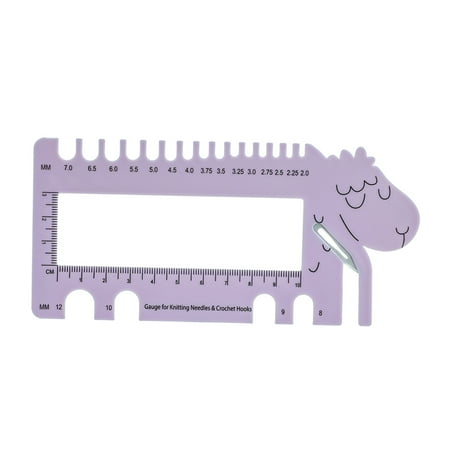 Knitting Gauge Crochet Hook Ruler Sizer Sewing Accessories Tools