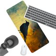 thumbnail image 5 of WISHTIME Gaming Mouse Pad Large Desk Mat with Non-Slip Rubber Base and Stitched Edges,Keyboard Mouse Mat Desk Pad for Work,Game,Office,Home,Birdie in the Middle, 5 of 8