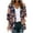 Navy, variant on Rain Jackets For Women Waterproof Plus Size Women's Floral Print Puff Sleeve Kimono Cardigan Loose Chiffon Cover Up Casual Blouse Tops,Beige S