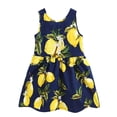 thumbnail image 1 of Vestidos sin mangas con estampado de flores para niñas de 1 a 7 años, ropa para niños, vestido de princesa de verano, vestido de desfile de baile de fiesta para niños, atuendo Tan Jianjun  unisex, 1 of 2