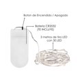 thumbnail image 2 of Cadena De 3 Metros Belug Luces LED Decorativas Paquete De 10 Luces Blanco, 2 of 5