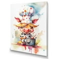 thumbnail image 2 of Designart "Pink Pig Chef In Kitchen" Animal Pig Kitchen Canvas Print, 2 of 5