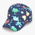 thumbnail image 2 of KPOPLK Kids Baseball Cap Adjustable Dinosaur Print Sun Hat Summer Toddler Boy Snapback Cap Sport Cap(2-6 Years,Light Purple), 2 of 7