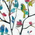 thumbnail image 2 of Goldberger, Jennifer 26x26 Gold Ornate Wood Framed with Double Matting Museum Art Print Titled - Woodland Story II, 2 of 4