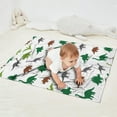 thumbnail image 2 of White Dinosaurs Silhouette Pattern Blanket,Comfortable Soft Flannel Throw Blanket,All Season,Warm Lightweight Blankets for Sofa Bed Couch Living Room Chair,30"x40", 2 of 4