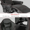 thumbnail image 4 of Gaming Chair Massage Ergonomic High Back Swivel Recliner Office Computer Chair with Bluetooth Speakers, Cupholder, Headrest, Lumbar Support, Adjustable Backrest and Footrest, Black, 4 of 6