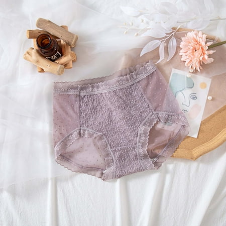 Women s Underwear Lightweight Lace Sexy Triangle Breathable Cotton Midriff Panties Invisibles Soft Brief
