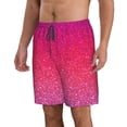 thumbnail image 2 of Vsdgher Light Purple Glitter Men's Beach Shorts, Surfing shorts, Swim trunks, Quick Dry Swim Trunks for Surfing Beach Fun -Small, 2 of 6