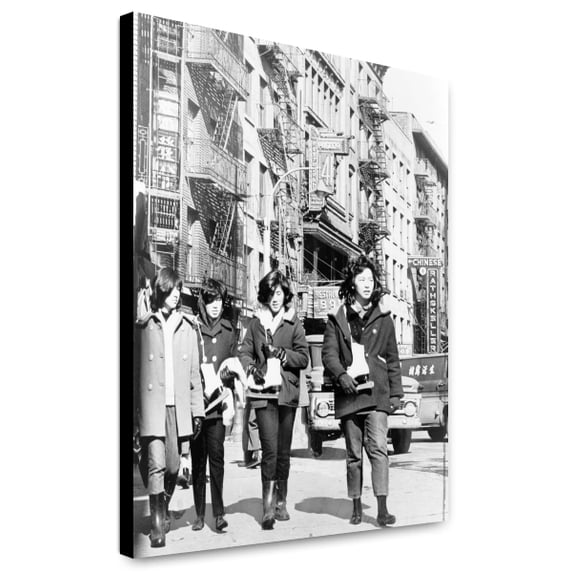 Canvas Print: Americanized Chinese Gals On Mott St., 1965