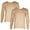 2 Pack- Sand, variant on SLM Men's Thermal Undershirt Waffle Knit Lightweight Base Layer Insulated Long Sleeve Top