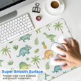 thumbnail image 4 of Long Mouse Pads for Desk,White Dinosaurs Palms Pineapples Pattern Desk Mats on Top Of Desks, Desk Mouse Pad Extra Large with 3mm Non-Slip Base and Stitched Edge for Gaming,Office,Work,Home 35.4"x15.7", 4 of 6