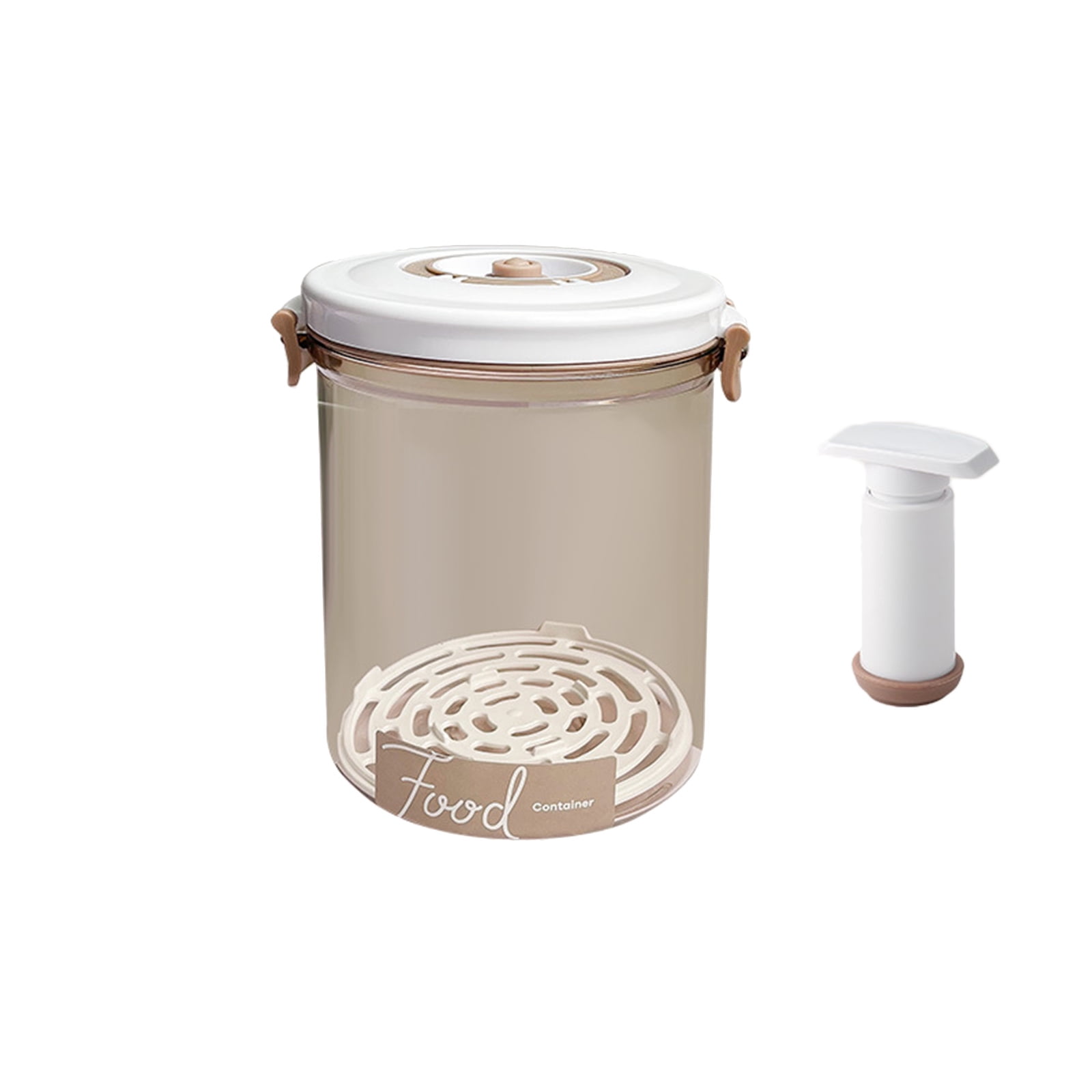 FAIOIN Round Vacuum Container Large Capacity Vacuum Sealer for Foods