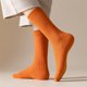 thumbnail image 5 of Sonducket 1 par de calcetines de mujer Otoño Invierno cálido Color sólido negocios hogar cómodo calcetería larga calzado lavable para damas Medias Verde, 5 of 6