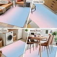 thumbnail image 5 of Pink Blue Ombre Area Rug 4x6 FT, Non Slip Kids Room Carpet, Pink Gradient Color Modern Abstract Art Washable Soft Floor Carpet Non-Shedding Throw Rug for Dorm Kitchen Study Room Home Office Bedside, 5 of 9
