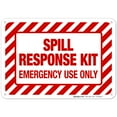 thumbnail image 1 of Spill Response Kit Emergency Use Only Sign,, 1 of 1