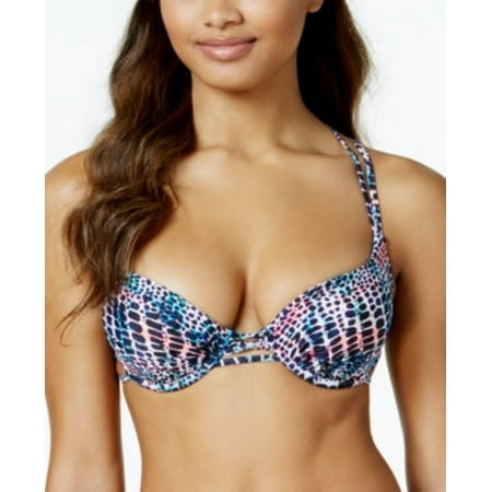 Sundazed Blac Multi Tribal Print Harper Bra-Sized Underwire Strappy Bikini Top Title: 36B/C/Jungle Queen