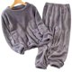 thumbnail image 1 of Conjunto de pijama grueso y cálido para mujer, jersey de color liso con cuello redondo, para niñas, mujeres, amantes y madres, 1 of 3