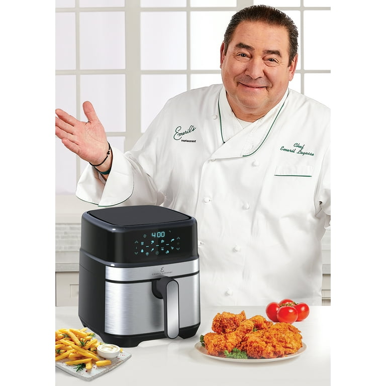 Emeril Lagasse 5 Quarts Stainless Steel Air Fryer Elite Home only $39.00