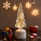 thumbnail image 5 of Adorno Navideño Giratorio de Cristal Iluminado para Árbol de Navidad. Decoraciones de Mesa de Cristal Giratorio., 5 of 6