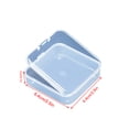 thumbnail image 2 of Portable Plastic Bin Square Transparent Screw Storage Organizer Cabinet with Hinged Lid Jewel Case for Cosmetics Crafts Hardware, 2 of 6