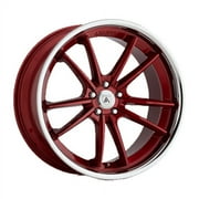 Asanti Delta 22X10.5 Candy Red With Chrome Lip Wheel
