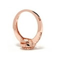 thumbnail image 3 of Bague Halo en Diamants 3/4 Ct en Or Rose 14 K, 3 of 3