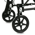Equate Steel Transport Chair, 8" Wheels, Lightweight Folding Transport