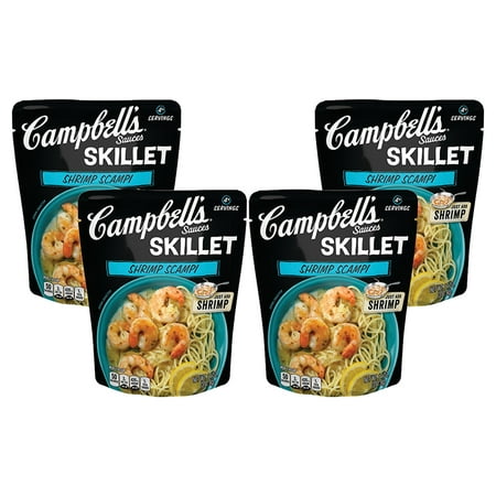 (4 Pack) Campbell's Skillet Sauces Shrimp Scampi, 11 (Best White Wine For Shrimp Scampi)