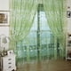 thumbnail image 5 of 2 cortinas de ventana de gasa de tul con estampado floral de 200 x 100 cm (verde)., 5 of 6