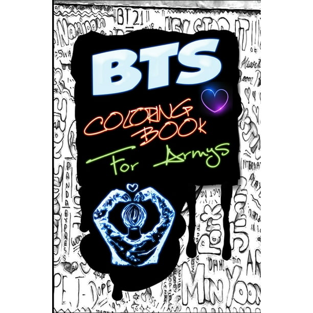 Bts Coloring Book For Armys For Stress Relief Jungkook Jimin