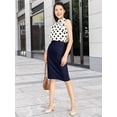 thumbnail image 3 of Freejoy Womens Pencil Skirts Stretch Office Work Skirt Knee Length High Waist Midi Ponte Bodycon for Business Casual, 3 of 6