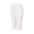 thumbnail image 2 of zicth White Linen Pants Women Fashion Solid Color Cotton Flax Elastic Long Pants Beach Leisure Trousers Shorts Casual Leggings Size L, 2 of 4
