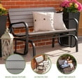 thumbnail image 4 of Lifetime Polyethylene Outdoor Glider Bench, Steel Framed, Gray (60361), 4 of 12