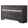 thumbnail image 3 of Gray and Silver Wood 3pc Cal King Set with Jewelry Storage Drawers, 3 of 5