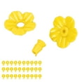 thumbnail image 4 of Hummingbird Feeder Flowers, 30 Sets Plastic Material Easy To Install Clean Hummingbird Feeder Replacement Flowers  For Home Yellow, 4 of 8