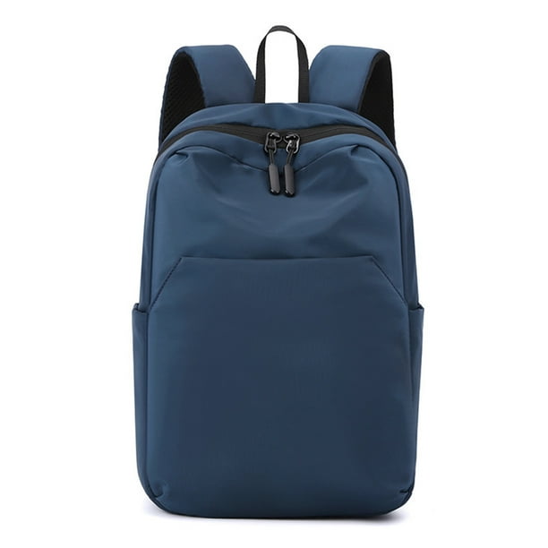 Mochila ligera de nailon para hombre - Mochila de viaje de color liso con múltiples bolsillos, 33 x 22 x 11 cm - Gimnasio, senderismo y uso diario