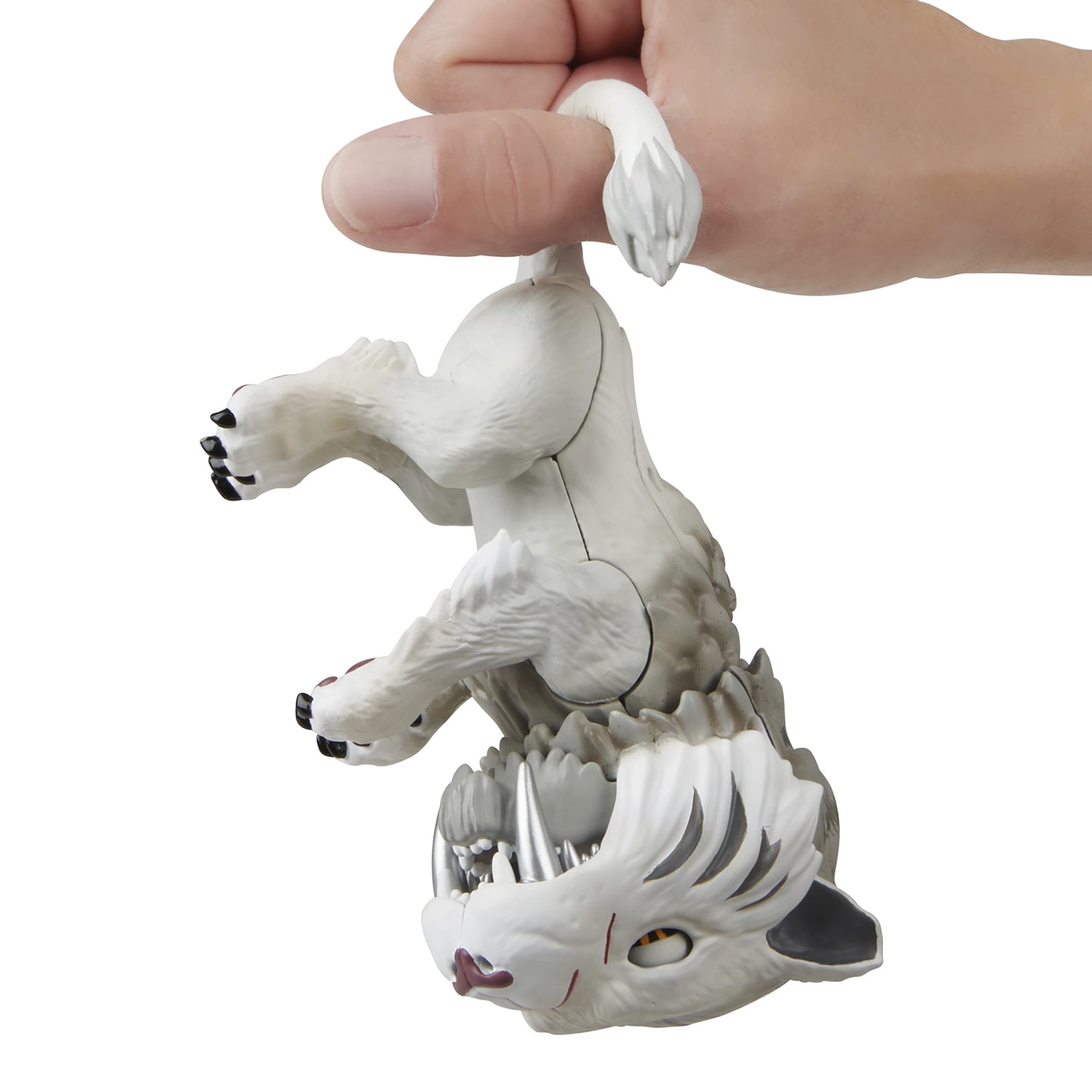 WowWee Untamed Sabre Tooth Tiger by Fingerlings Interactive Silvertooth 