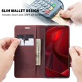 thumbnail image 2 of Dteck Wallet Case For Samsung Galaxy S20 Ultra 6.9 inch, Premium PU Leather Wallet case Magnetic Flip Folio [Kickstand Feature] with ID&Credit Card Pockets,Wine Red, 2 of 5