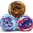 thumbnail image 4 of 100g Chunky Crochet Yarn, Multi Colored Knitting Yarn Bulk, Velvet Weaving Yarn Crocheting Thread, for Knitting and DIY Crafts, 4 of 6
