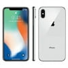 Restored Apple iPhone X - 64GB - Verizon + GSM Unlocked T-Mobile AT&T 4G LTE- Silver (Refurbished)