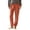 Red, variant on Ohufall Women's Pajama Pants Cozy Fleece Cuffed Elastic Waist Pant Soft Lounge Sleepwear for Winter