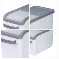thumbnail image 4 of Cubo de arroz de plástico gris para el hogar, 15 kg, 1 unidad, 4 of 7
