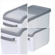 thumbnail image 4 of Cubo de arroz de plástico gris para el hogar, 15 kg, 1 unidad, 4 of 7