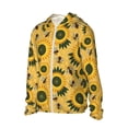 thumbnail image 2 of Gaeub Bees and Sunflowers Men's and Women's UPF 50+ Long-Sleeved Sun Protection Clothing, Fishing Shirt Long Sleeve Zip - Medium, 2 of 9