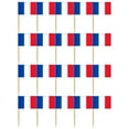 thumbnail image 1 of KAKOWELY Cocktail Flag Picks 200Pcs Cocktail Toppers Decorative Fruit Toothpicks Disposable Food Flag Picks2.56"X1.38"X0.08", 1 of 5