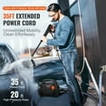 thumbnail image 6 of VEVOR Electric Pressure Washer, 2150-PSI 1.85-GPM,Foam Cannon High-Pressure with 5 Different Nozzle,20ft Hose/35ft Cord Lightweight Washer,Portable Cleans Cars/Fences/Patios/Furniture/Floor/Window, 6 of 9