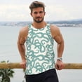 thumbnail image 6 of Picia Hand Drawn Snake Printed Men’s Performance Tank, Men's Workout Tank Top Moisture-Wicking Tank Top Muscle tee, Breathable Workout Shirt-Medium, 6 of 7